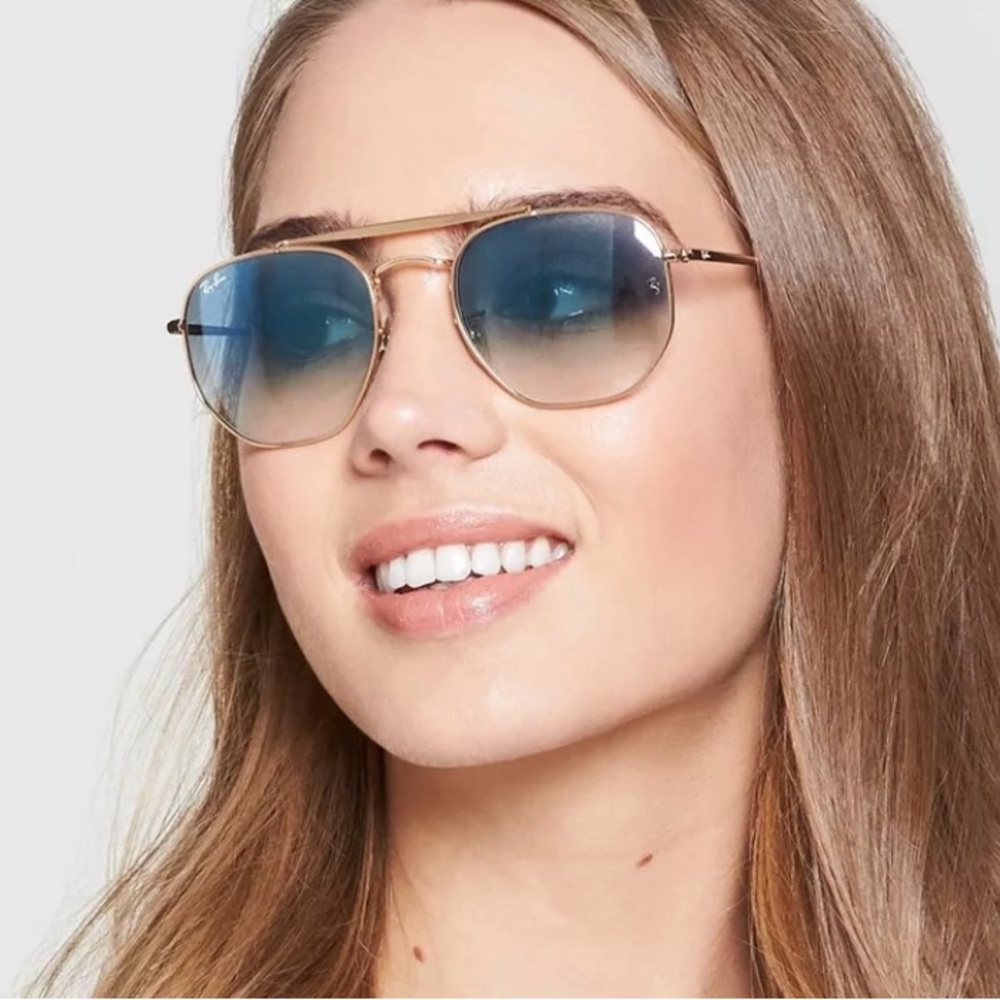 RAYBAN Sunglasses MARSHAL Light BLUE GRADIENT Lens NEW in original packaging
